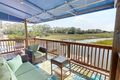 Image de Quai flottant sur Horsepen Creek - belles vues sur le marais salé - Wi-Fi gratuit