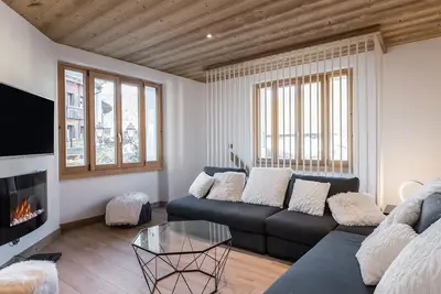 Image de Appartement rénové 4 chambres, centre de Megève, proche télécabine, 8 pers. , parking inclus