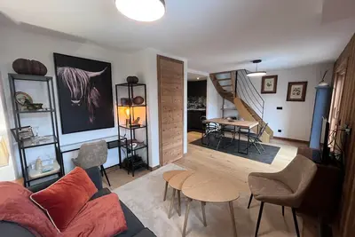 Image de Duplex cosy avec balcon, garage et internet - Proche pistes et centre de Megève