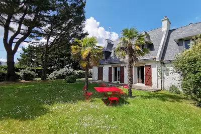 Un jardin près de la plage