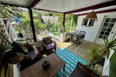 Image de Pavillon 4 personnes avec jardin, 400m de la plage