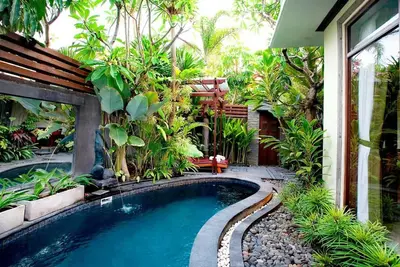 Image de Style balinais avec jardin tropical 2 Br Villa à Canggu, votre refuge parfait!