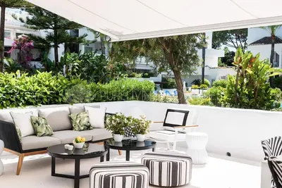 Image de 150 meters from the beach, large terrace, sea view, Pool & tropical gardens