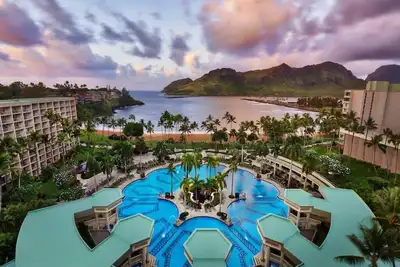 Image de Marriott Kauai Beach Club de deux chambres. Économisez des milliers sur le tarif de la station!