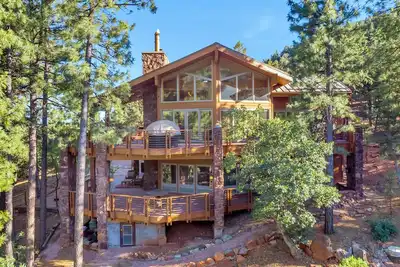 Image de Luxury Mountain Retreat, Pine, Az: équipements de qualité, forêt de Backs, vue imprenable