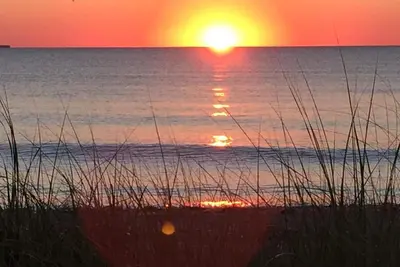 Image de Location Front De Mer Une maison d'artiste sur une dune dans une réserve faunique.