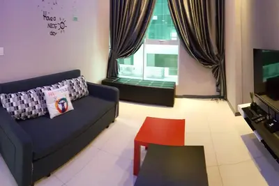 Sutera Avenue @ [JiYun @ 吉 云] # Famille d'accueil neuve et moderne # 2bedr # jusqu'à 10pax # centre-ville