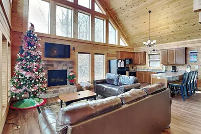 Image de Retour à la nature, 2 chambres, cheminée, bain à remous, WiFi, animaux acceptés, 6 couchages