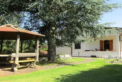 Image de Villa mitoyenne avec beau jardin dans les collines de Camaiore! ! !