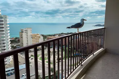 Appartement panoramique à Portimao: vue sur la mer, WiFi
