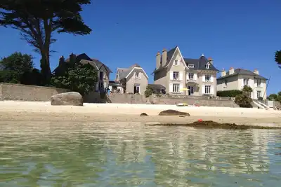 Image de Villa 7 personnes pieds ds l'eau, sur la plage de sable du Petit Nice Brignogan