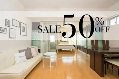 Image de Il est à distance de marche de Shinsaibashi de l'appartement de haute qualité, quartier populaire d'Osaka, d'une superficie de 50 m2!