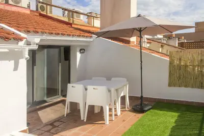 Image de Appartement en première ligne de plage, grande terrasse