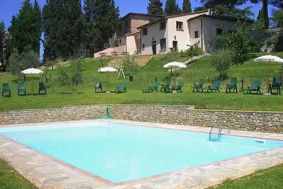 Image de Logemente avec climatisation en Montespertoli, Wi-Fi, et piscine partegeé. 4 Pers