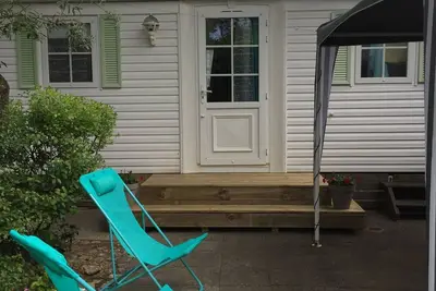 Image de Mobil home 4 personnes dans camping *** a 150m de la plage, sans vis à vis calme