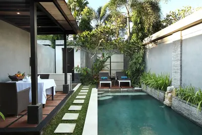 Image de Villa 1 chambre avec piscine à Seminyak, à 7 minutes à pied de la plage et des commerces