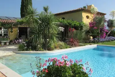 Image de Villa de charme **** Rose des Vents Valbonne Piscine chauffée, jardin exotique.