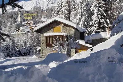 Image de Chalet de Charme avec Grand Jardin a Antagnod, Val d'Ayas (Aoste) 7/10 personnes