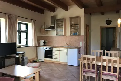 Vacances à Landhaus Karlshagen (un appartement, un jardin et une terrasse à usage unique)