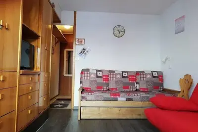 Image de À 20m des pistes de ski, 2ème étage, vue station, balcon, télévision, casier à ski, 19m², La Plagne