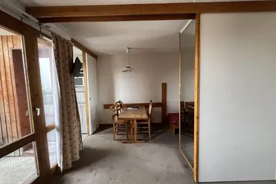 Image de 200m du centre station, 4ème étage, balcon, télévision, casier à ski, 28m², La Plagne