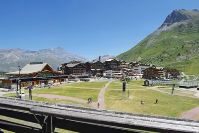Image de À 10m des pistes de ski, 2ème étage, balcon, télévision, casier à ski, 28m², Tignes