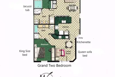 Image de Belle villa de 2 chambres à Westgate Town Center Resort & Spa 1 mile