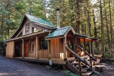 Image de Cabine confortable entourée de bois