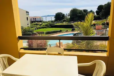 Image de Appartement 1 chambre, piscine, terrasse vue mer