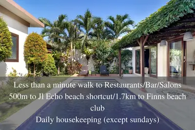 Image de Villa 2 chambres avec piscine privée à Canggu (récemment rénovée) - Villa Sari