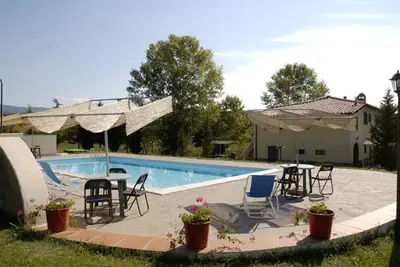 Image de Maison de vacances privée avec piscine, Wifi, patio, animaux admis, vue panoramique, parking