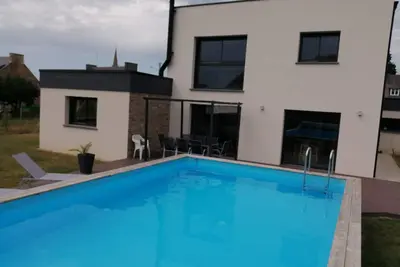 Image de Maison d'architecte avec piscine