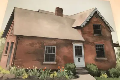 Image de Belle maison de ferme en briques de 1850 située à Beacon - 4 chambres à coucher, 2 1/2 salles de bain, maison entière.