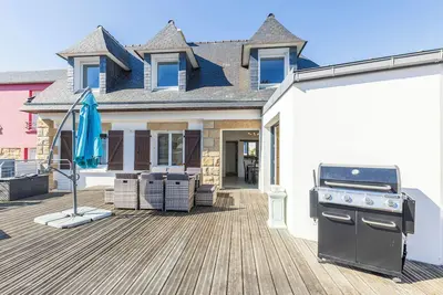 Image de Plage de Morgat Villa tout confort 7 pers avec Spa vue sur mer