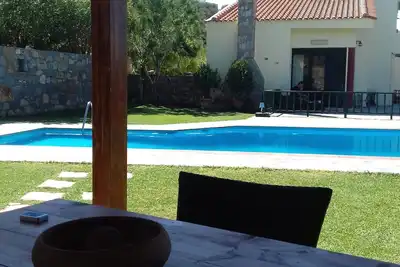 Image de Crete-Lassithi - Village de bord de mer Milatos, villa pour 16 personnes, piscine