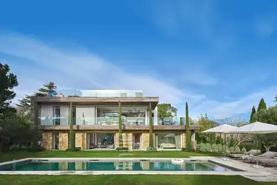 Image de Villa de luxe de style contemporain, 5 chambres, Cap d'Antibes, proche plage