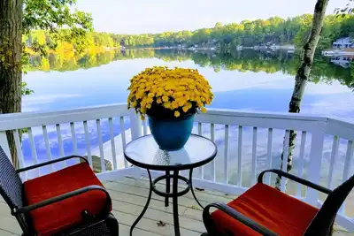 Image de Maison au bord de l'eau avec vue panoramique imprenable sur tous les sports lac