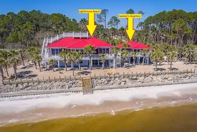Image de Les quartiers du capitaine est situé sur la plage de Carrabelle! Beaux levers et couchers de soleil