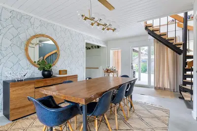 Image de Élégant et Chic Montauk Maison avec piscine + Backyard Oasis