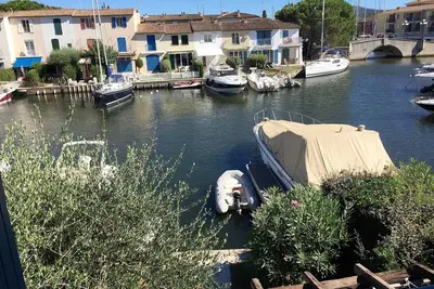 Image de Maison de trois chambres et trois salles de bains avec couchette Ă Port Grimaud Sud