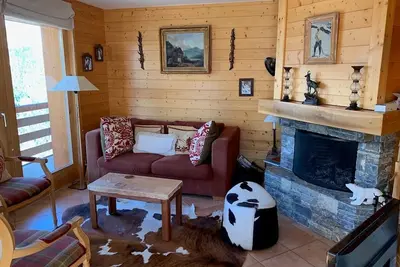 Image de Extérieur : appartement pour 5 personnes, terrasse avec mobilier, très belle vue panoramique du Cerv