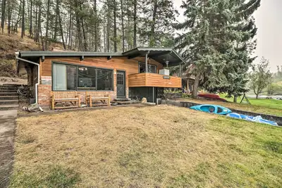 Image de Nouveau! Cabine au bord de l’eau du lac Flathead avec quai, kayaks
