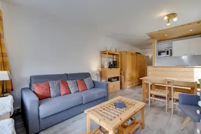 Image de T2 Val Claret 4 pers, ski aux pieds, avec Wifi