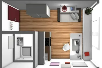 Image de Appartement de vacances de 1 pièce à Augsburg Kriegshaber