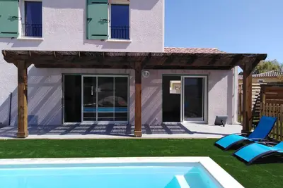 Image de Maison avec piscine Ă 25 minutes de la Mer