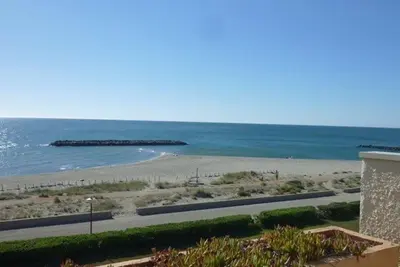Image de Appartement T3 face à la mer avec terrasse panoramique et parking privé - Le Barcarès