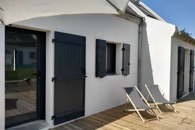 Image de Maison neuve Belle Iloise dans le petit village de Pouldon