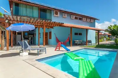 Image de Praia dos Carneiros - 4 chambres à coucher, 5 salles de bain, journalier. Piscine Privee