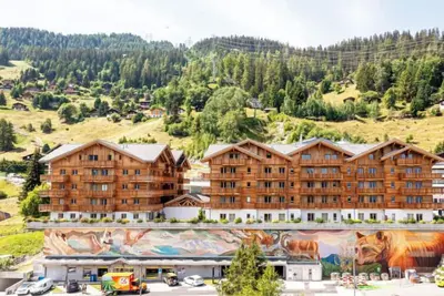 Image de T-Resort La Tzoumaz 2p4 vue vallée by Interhome