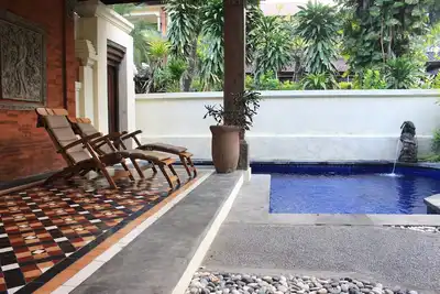 Villa une chambre à coucher face à la plage de Bawa à Sanur